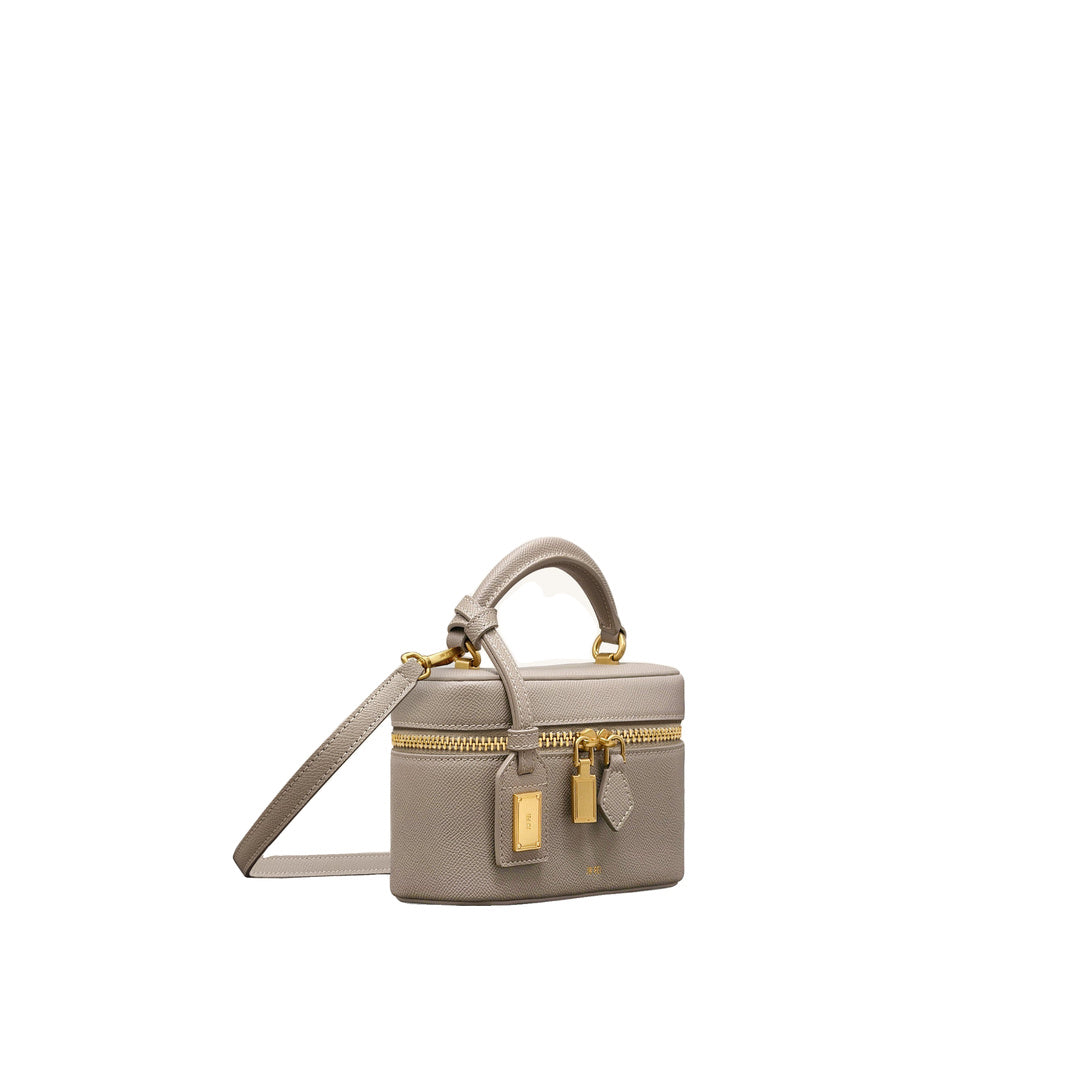 JW PEI Cleo Box Shape Top Handle Bag - Taupe