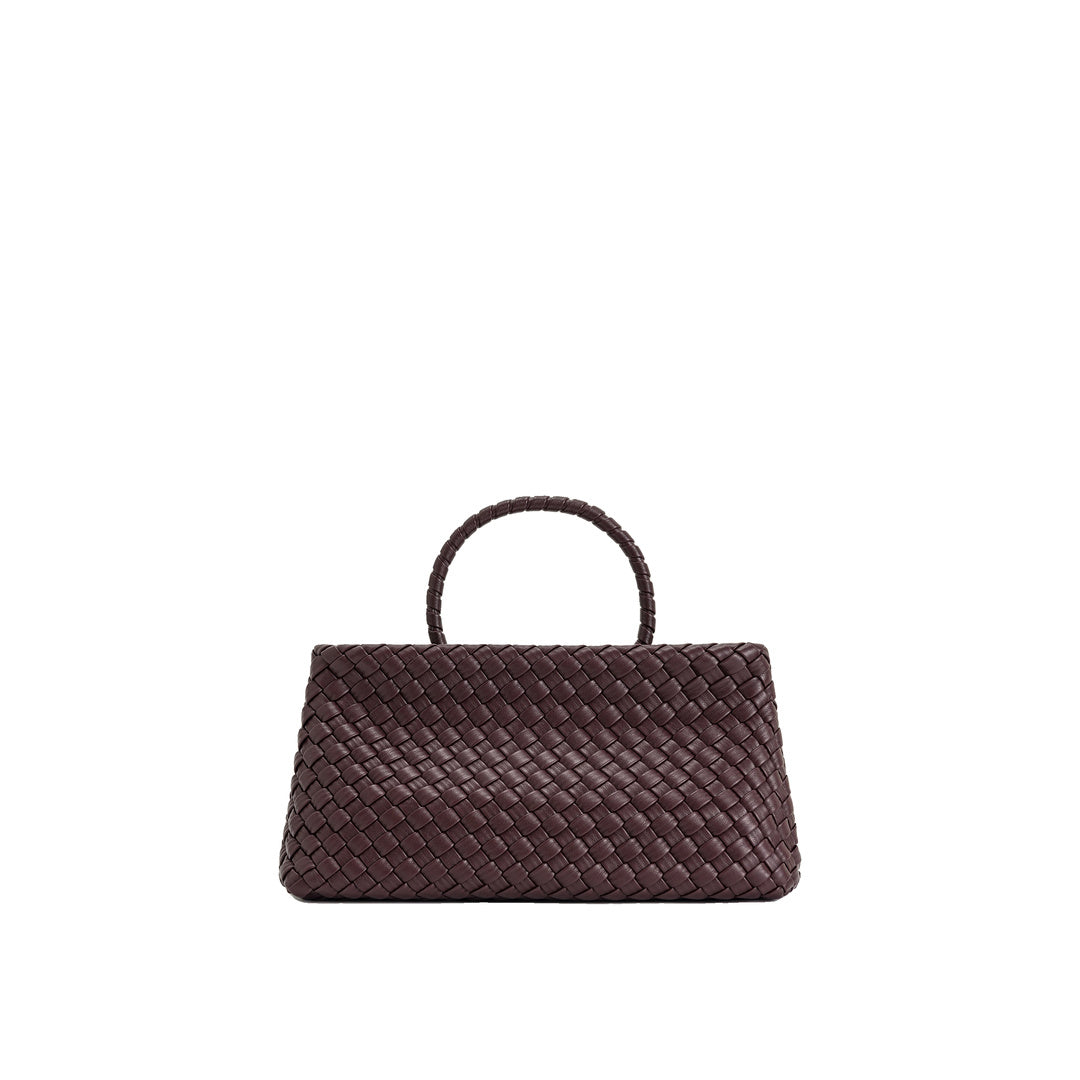 JW PEI Elora Woven Tote Bag - Deep Burgundy