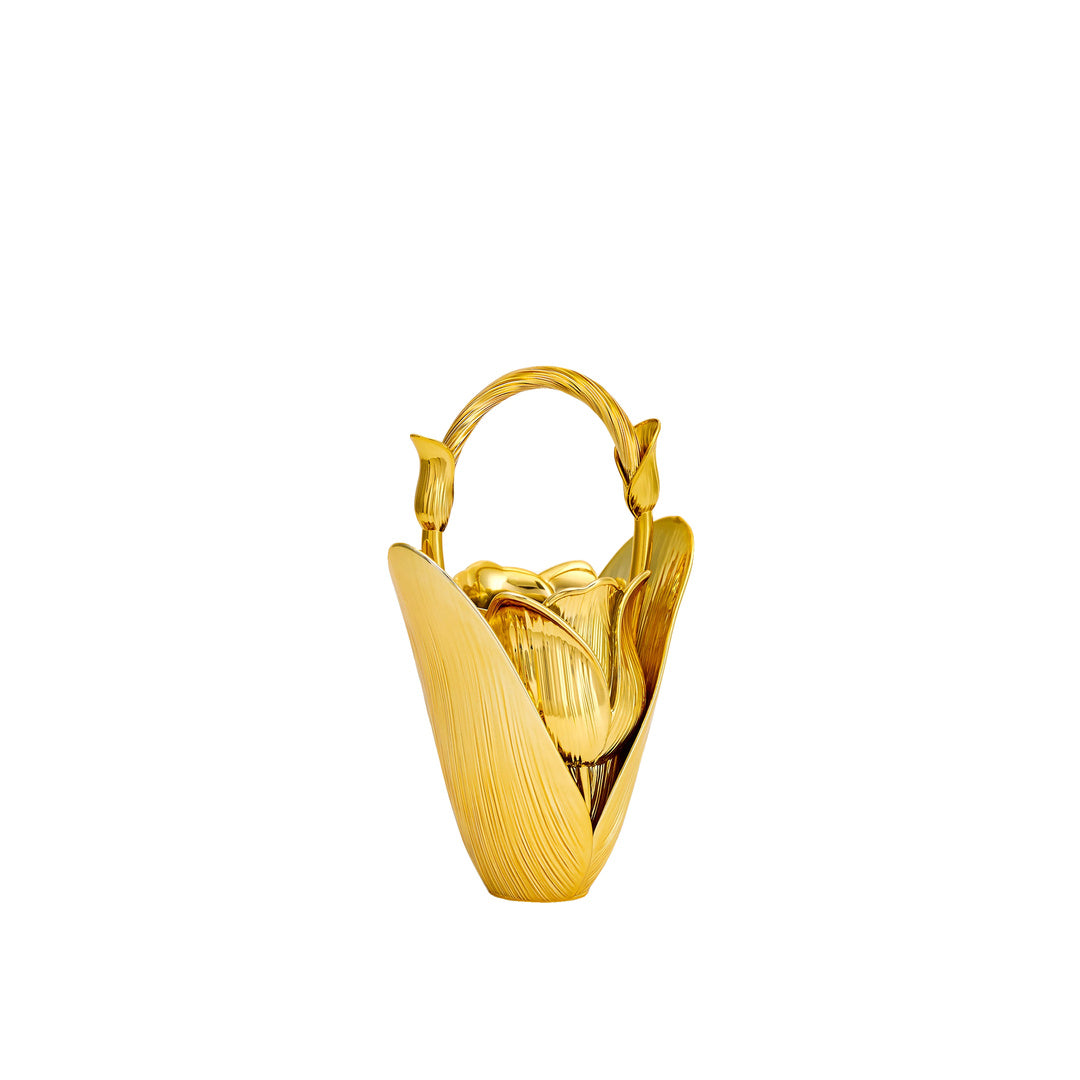 JW PEI Ella Tulip Vase Top Handle Bag - Gold