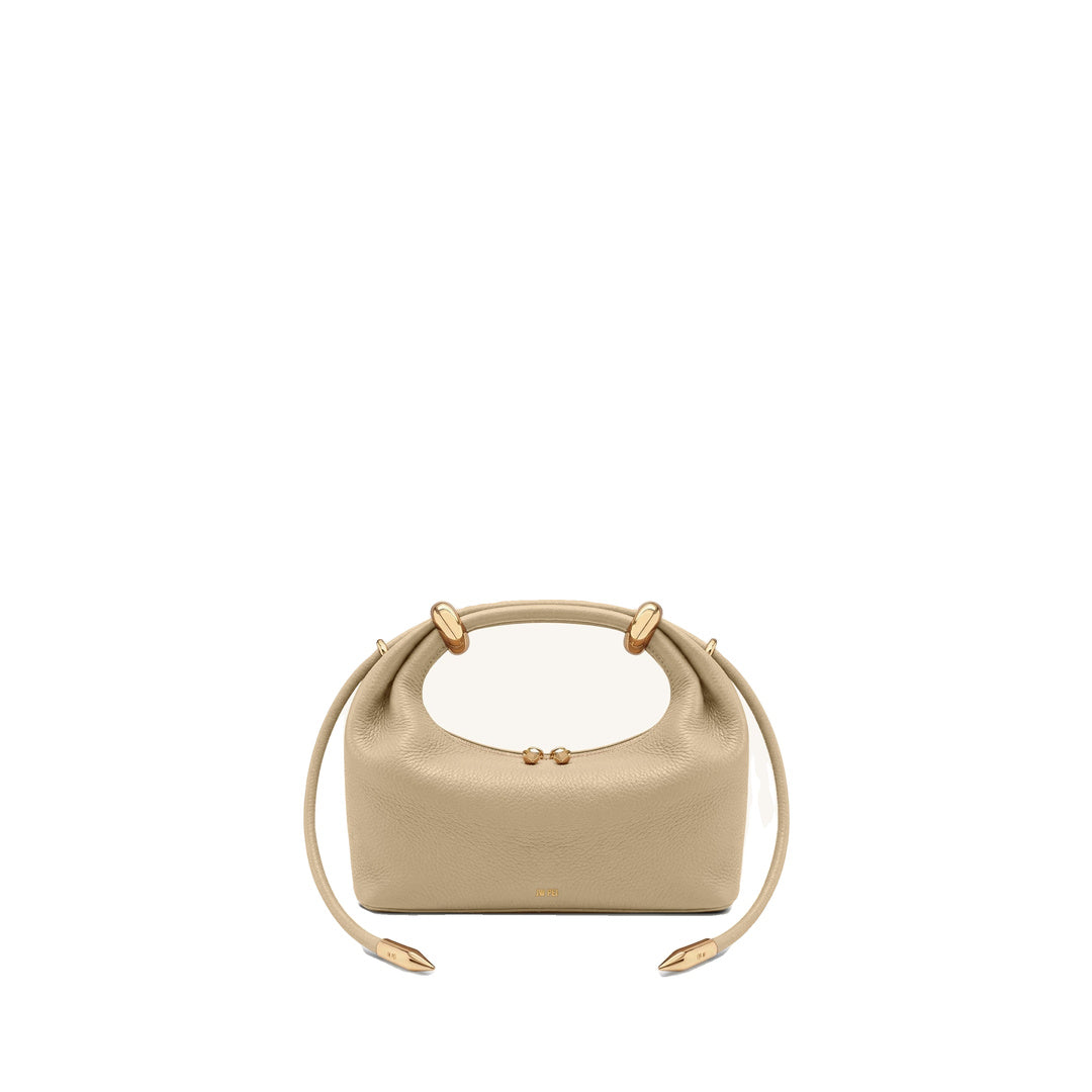 JW PEI Ellie Metal Ring Embellished Top Handle Bag - Beige