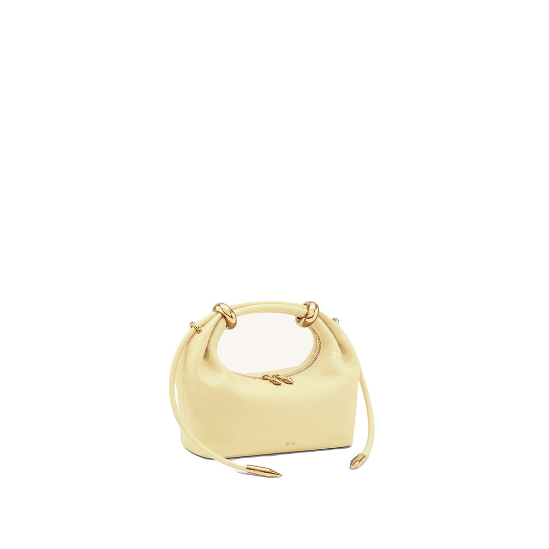 JW PEI Ellie Metal Ring Embellished Top Handle Bag - Lemon Yellow