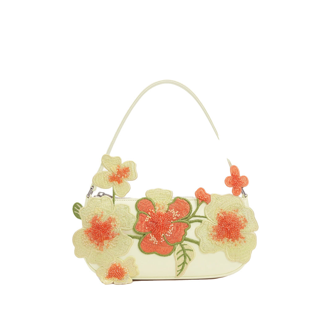 JW PEI Leona Bead Embellished Shoulder Bag - Off White