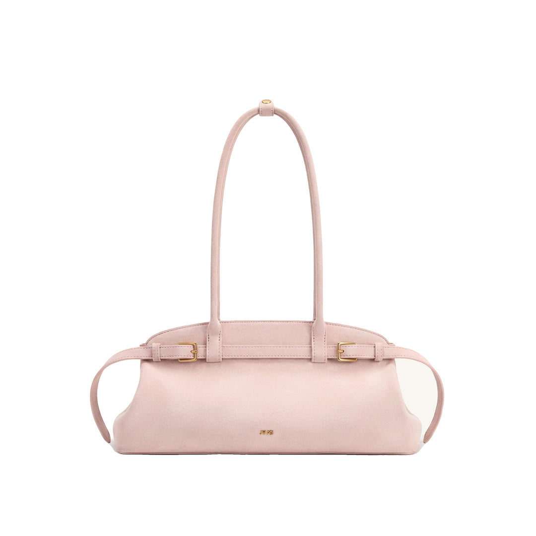JW PEI Arden Faux Suede Belt Detail East-West Shoulder Bag - Pink
