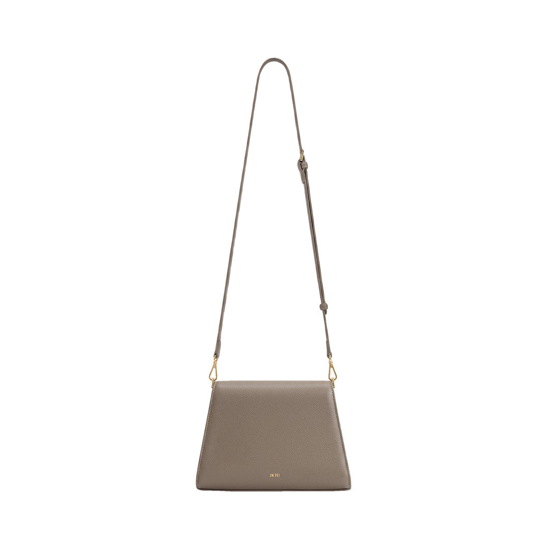 JW PEI Piper Pebbled Crossbody Bag - Taupe