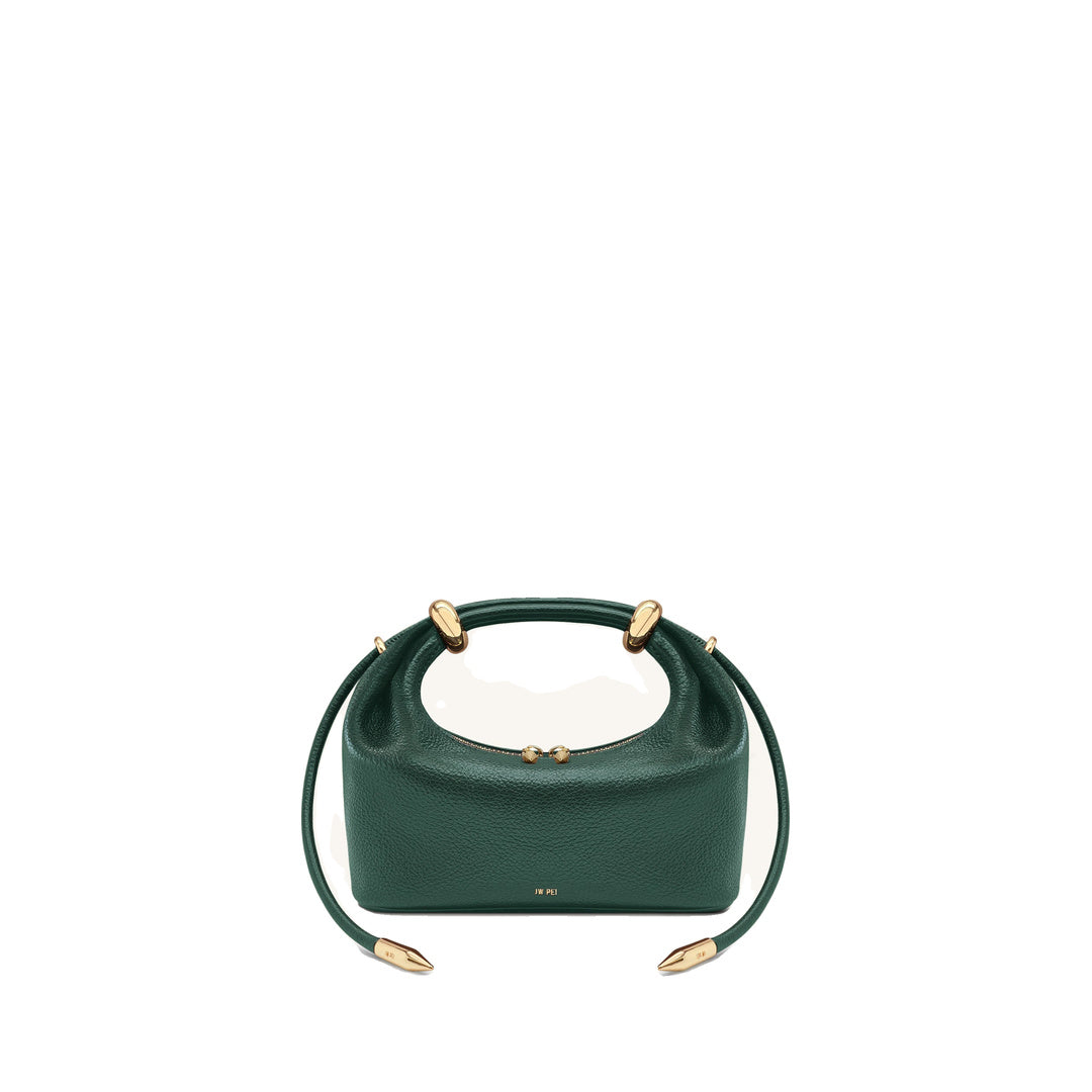 JW PEI Ellie Metal Ring Embellished Top Handle Bag - Forest Green
