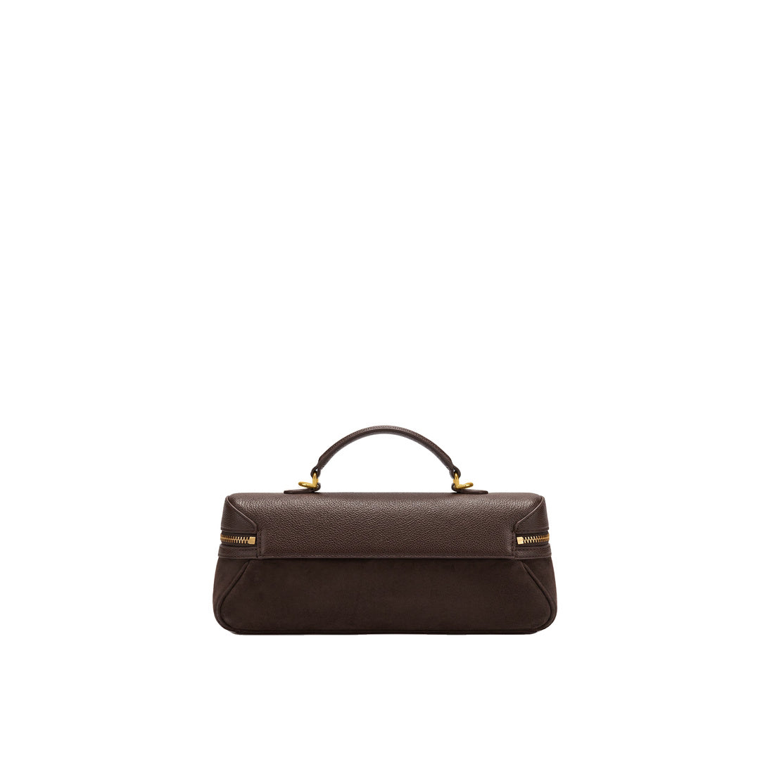 JW PEI Cleo Faux Suede Vanity Bag - Dark Brown