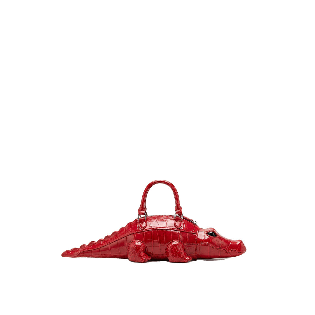 JW PEI Jayden Crocodile Novelty Handbag - Red