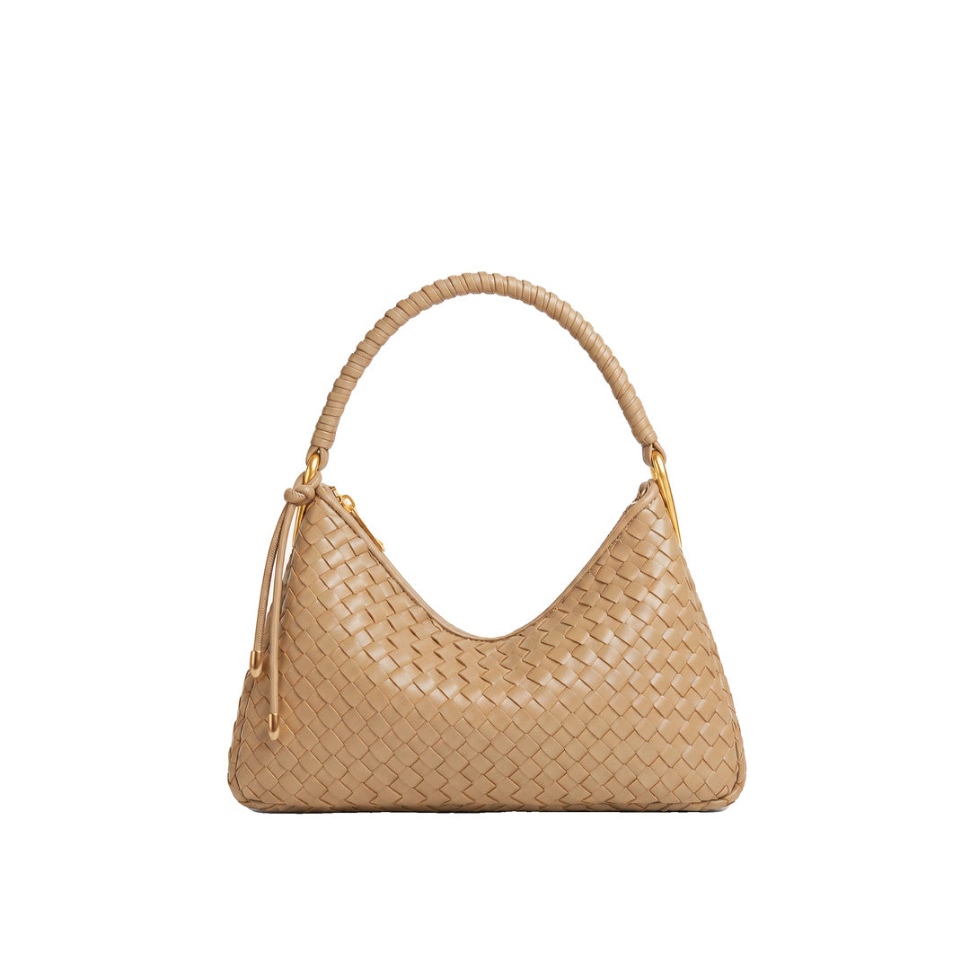 JW PEI Lorena Woven Shoulder Bag - Camel