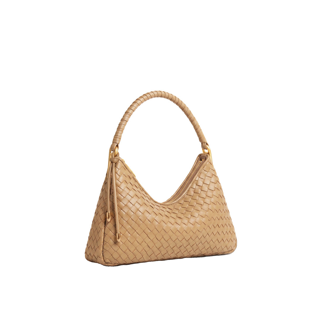 JW PEI Lorena Woven Shoulder Bag - Camel
