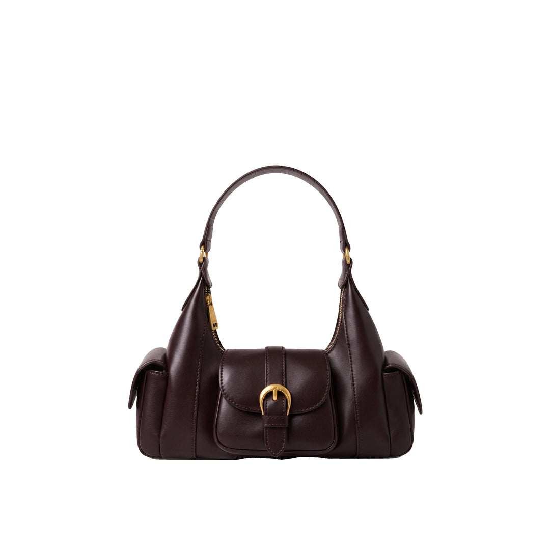 JW PEI Estelle Pocket Shoulder Bag - Dark Brown