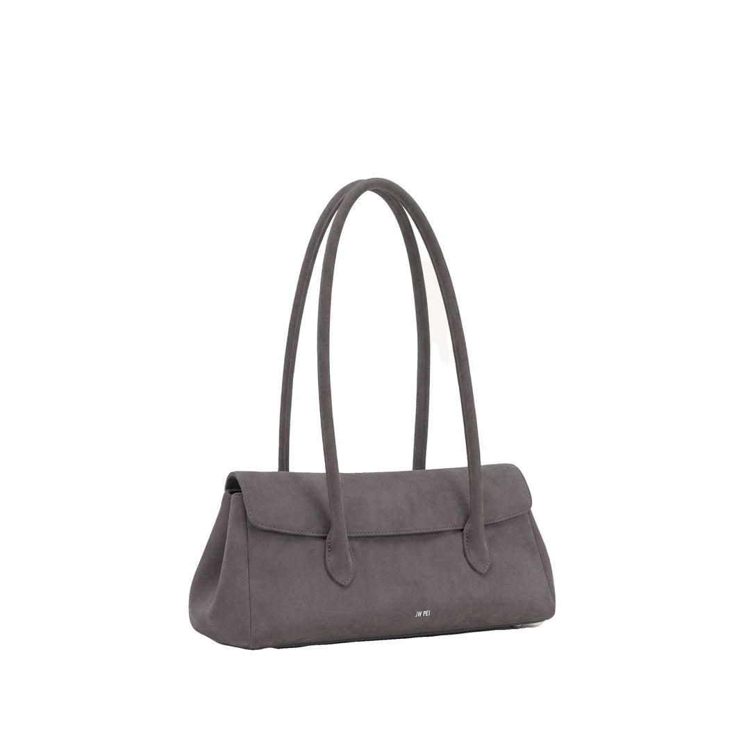 JW PEI Solenne Faux Suede East-West Shoulder Bag - Taupe