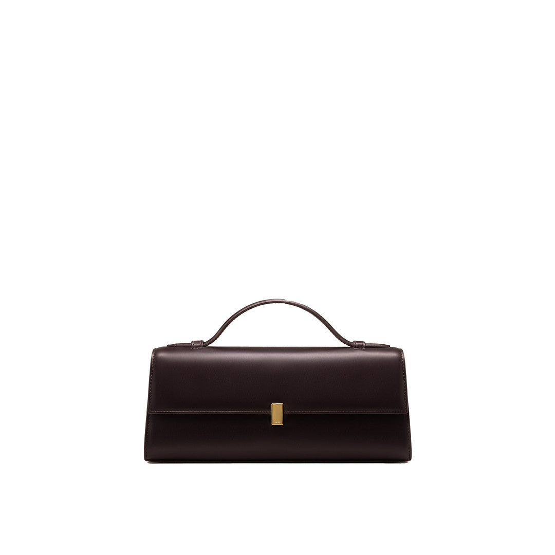 JW PEI Delphine Flap Top Handle Bag - Dark Brown