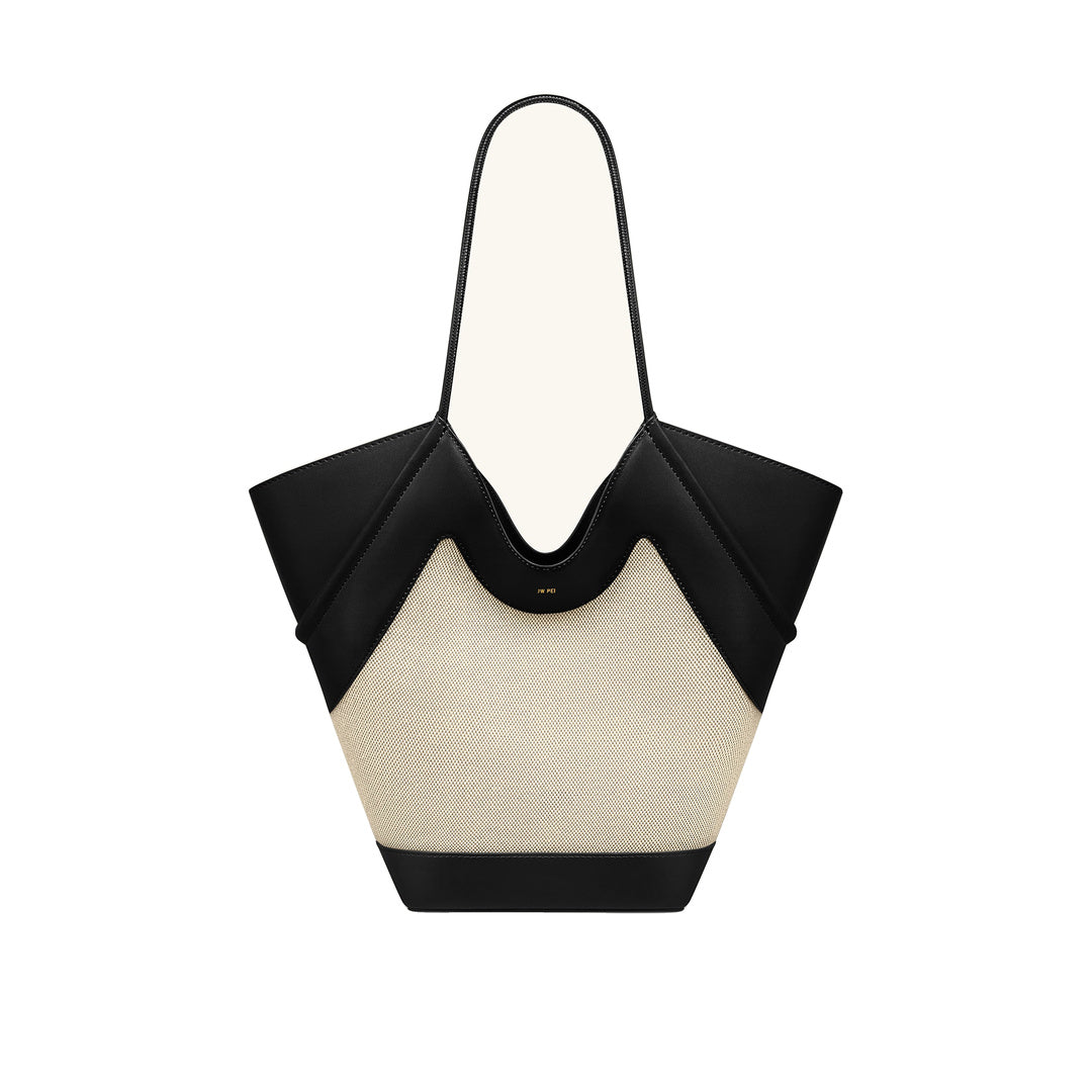 JW PEI Maribel Panel Tote Bag - Black Canvas