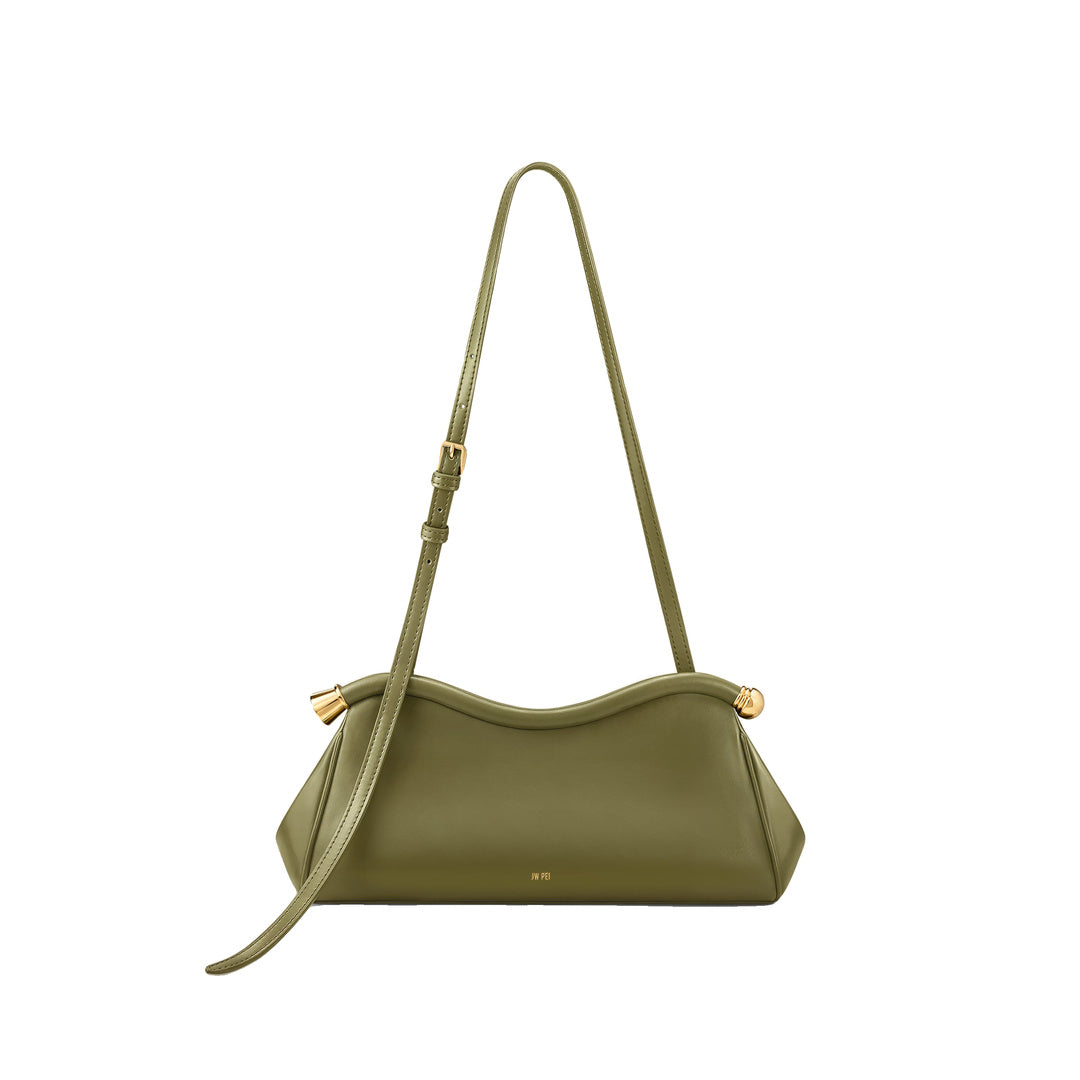 JW PEI Naomi Curved Shoulder Bag - Olive Green