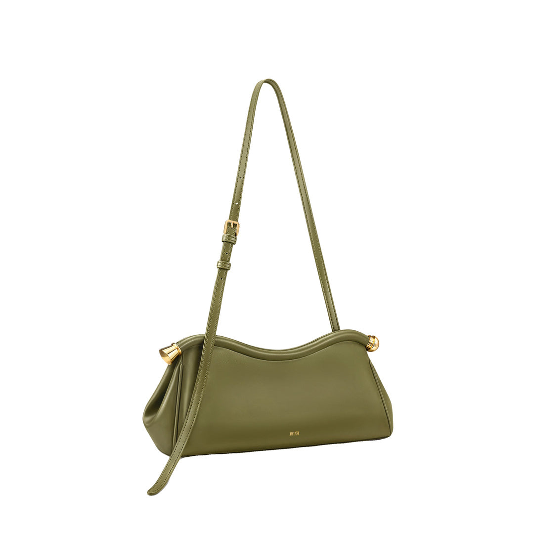 JW PEI Naomi Curved Shoulder Bag - Olive Green