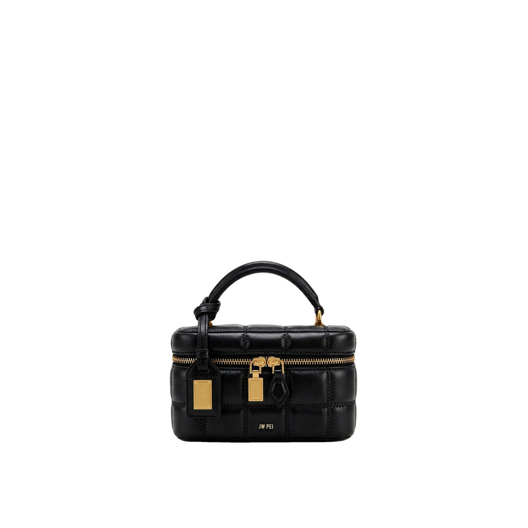 JW PEI Cleo Box Shape Top Handle Bag - Black