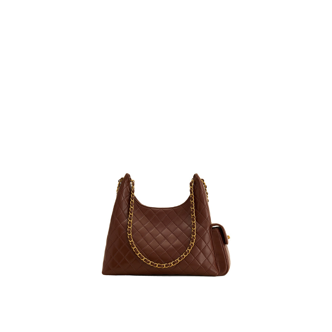 JW PEI Vivian Quilted Chain Shoulder Bag - Brown