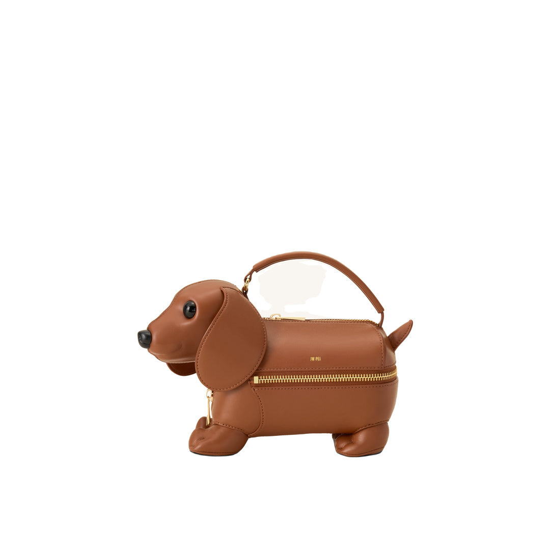 JW PEI Emilia Dog-Shaped Bag - Brown