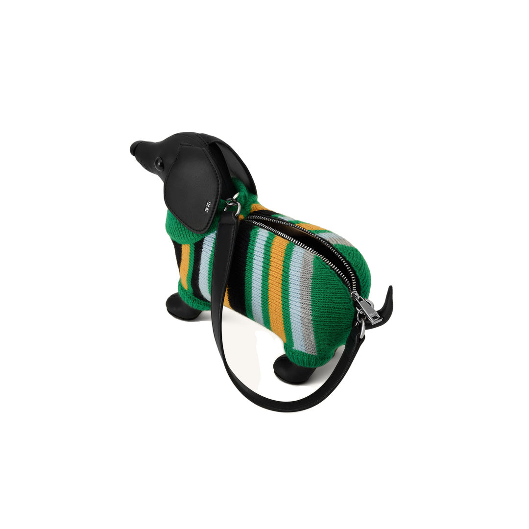JW PEI Addison Dachshund Handbag - Black