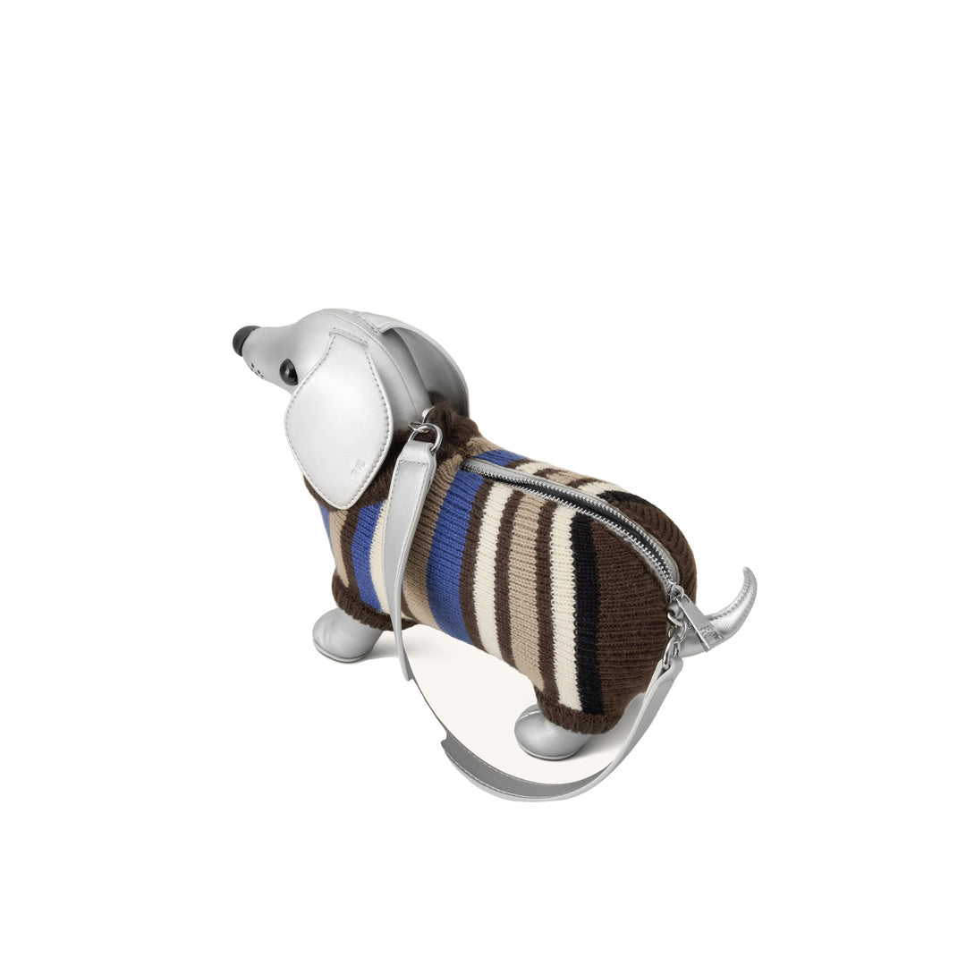JW PEI Addison Dachshund Handbag - Silver