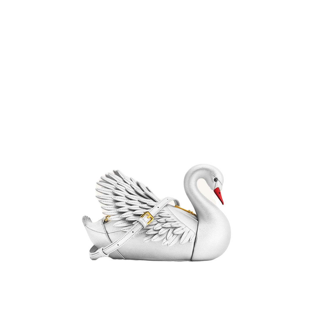 JW PEI Alani Swan Shaped Crossbody Bag - Silver