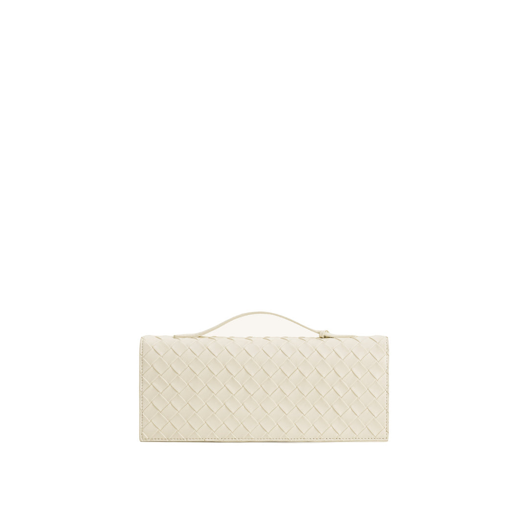 JW PEI Celeste Woven Textured Envelope Top Handle Bag - Ivory