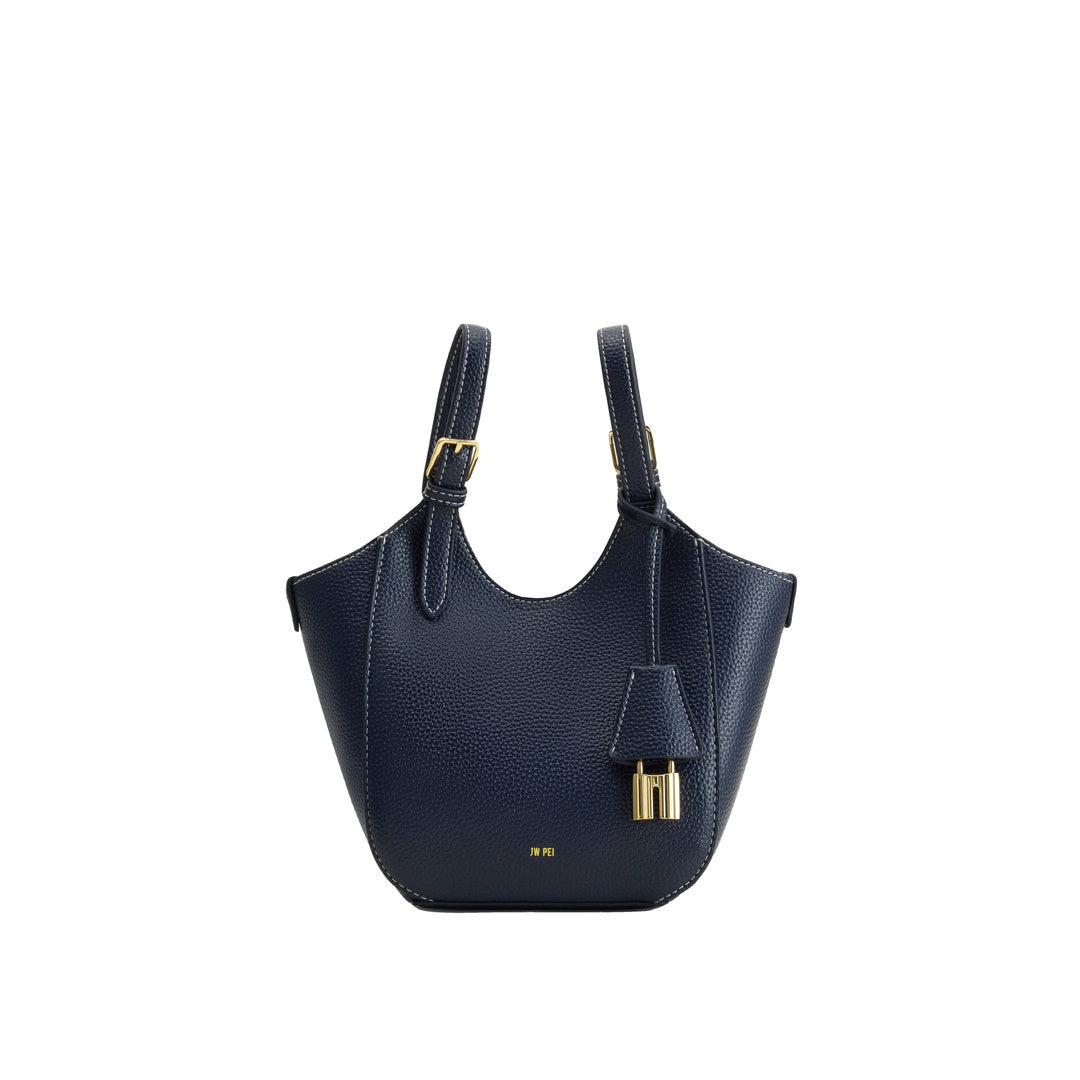 JW PEI Ines Padlock Tote Bag - Navy