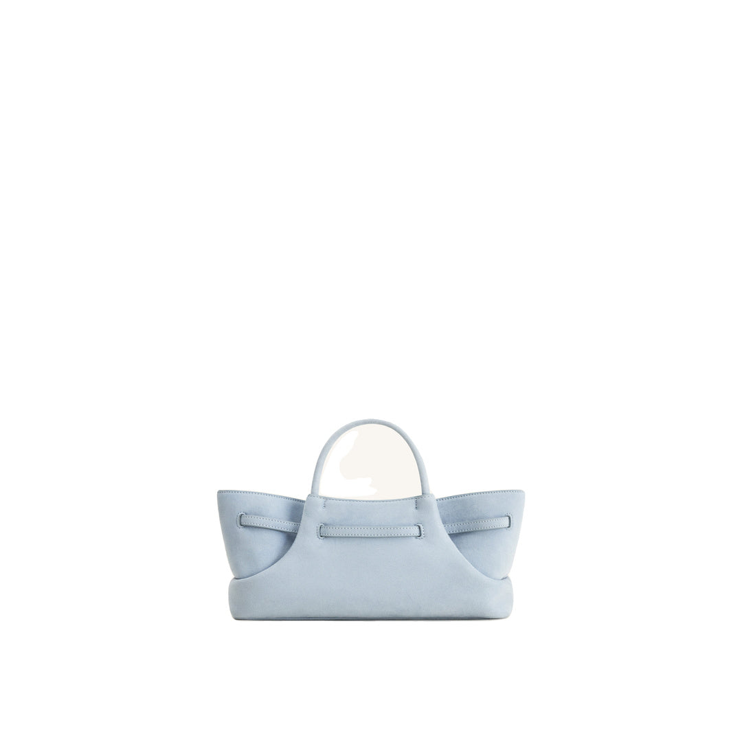 JW PEI Maeve Dachshund Metal Charm Faux Suede Tote Bag - Blue