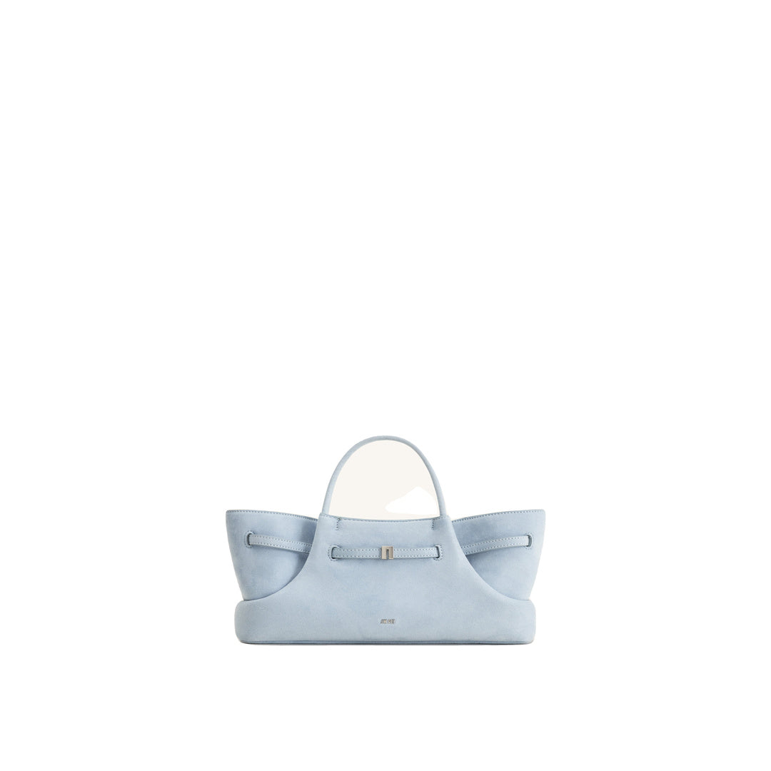 JW PEI Maeve Dachshund Metal Charm Faux Suede Tote Bag - Blue