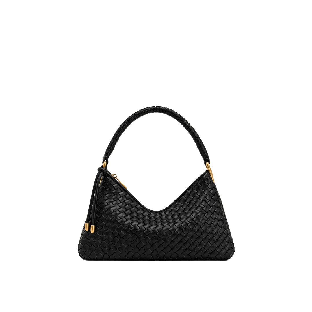 JW PEI Lorena Woven Shoulder Bag - Black