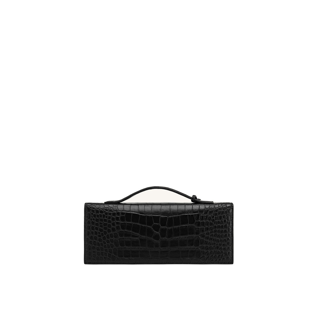 JW PEI Celeste Envelope Top Handle Bag - Black Croc