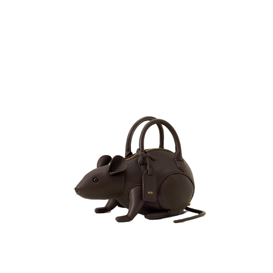 JW PEI Mia Mouse Top Handle Bag - Dark Brown