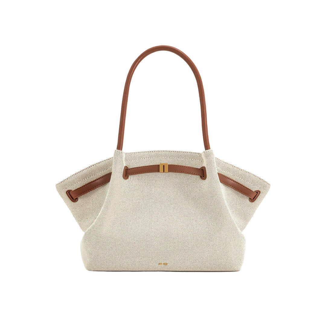 JW PEI Hana Large Tote Bag - Brown Canvas