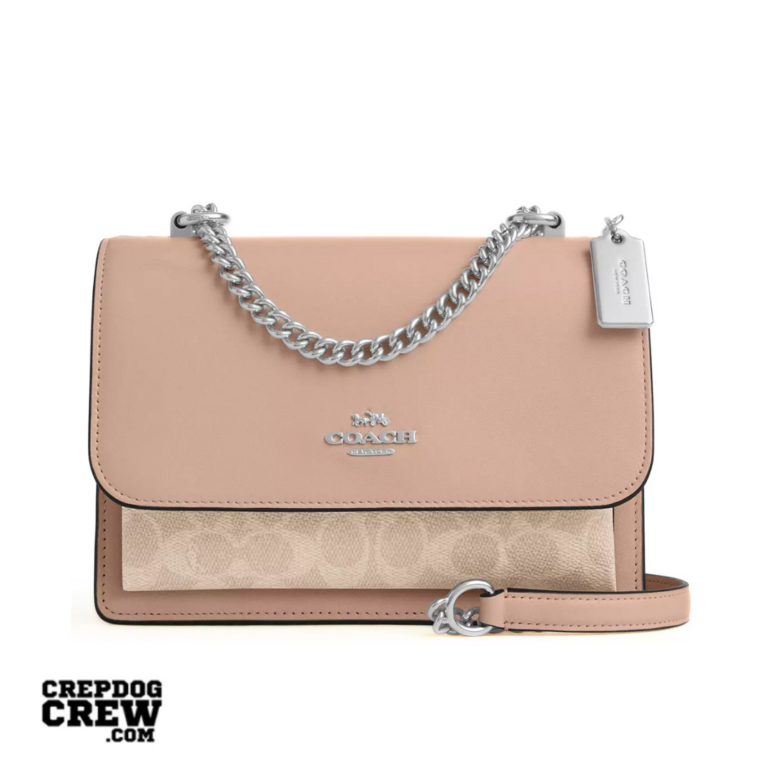 COACH Klare Crossbody Bag In Signature Canvas Silver