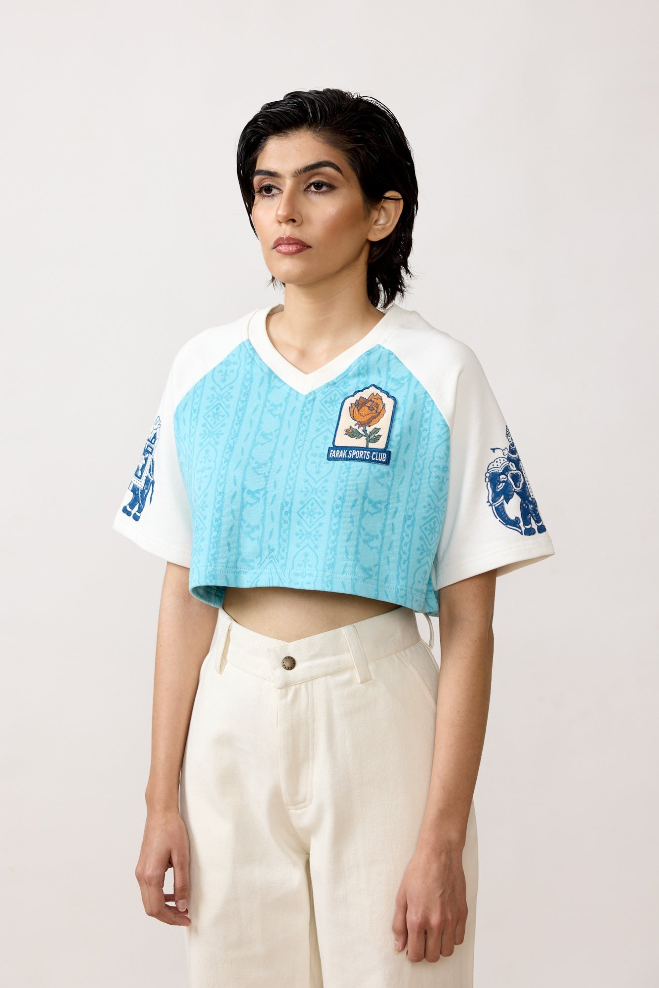 FARAK Sports Club' Blockprint Women's T-Shirt