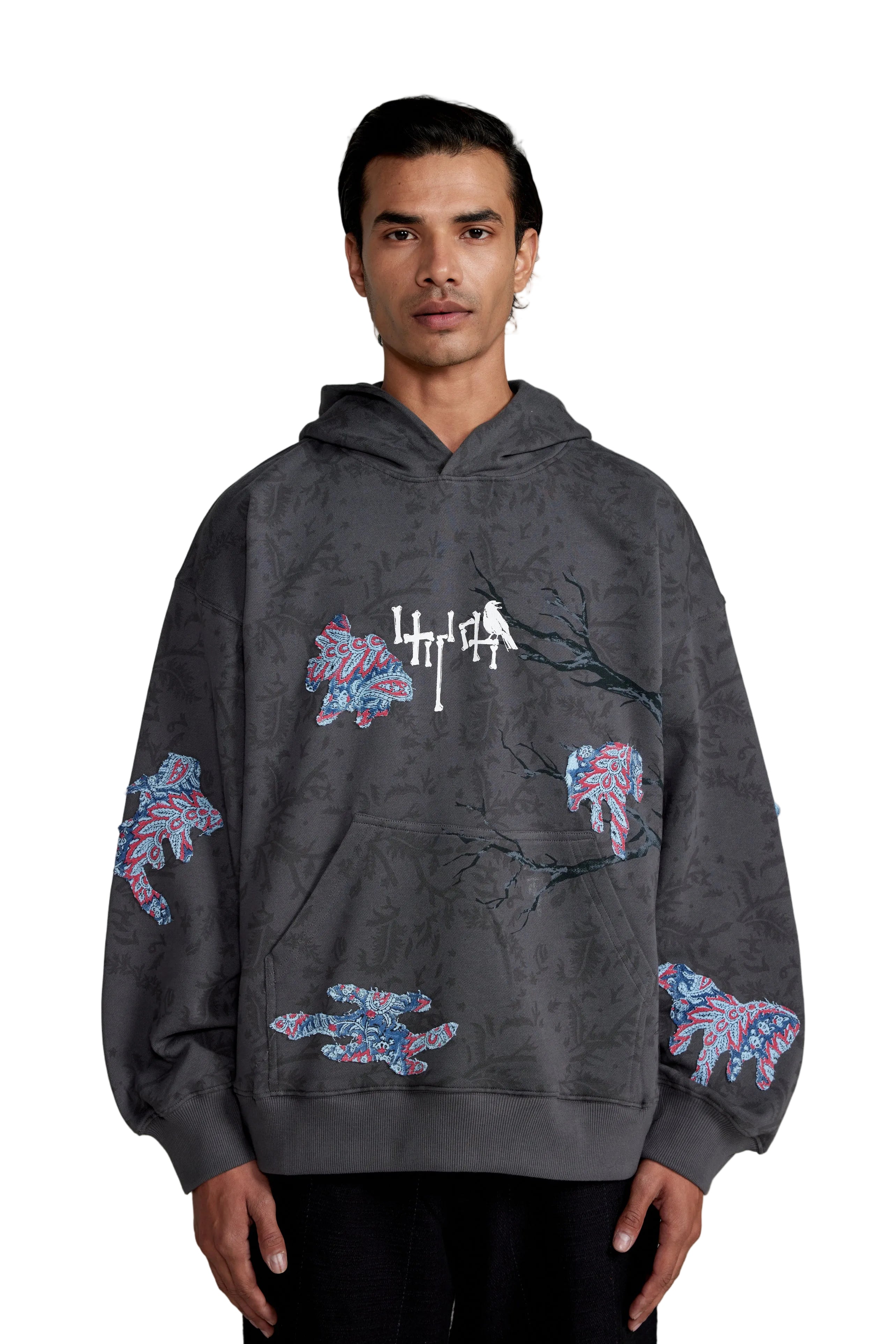 “Persistence of Time” Block Print-Hoodie