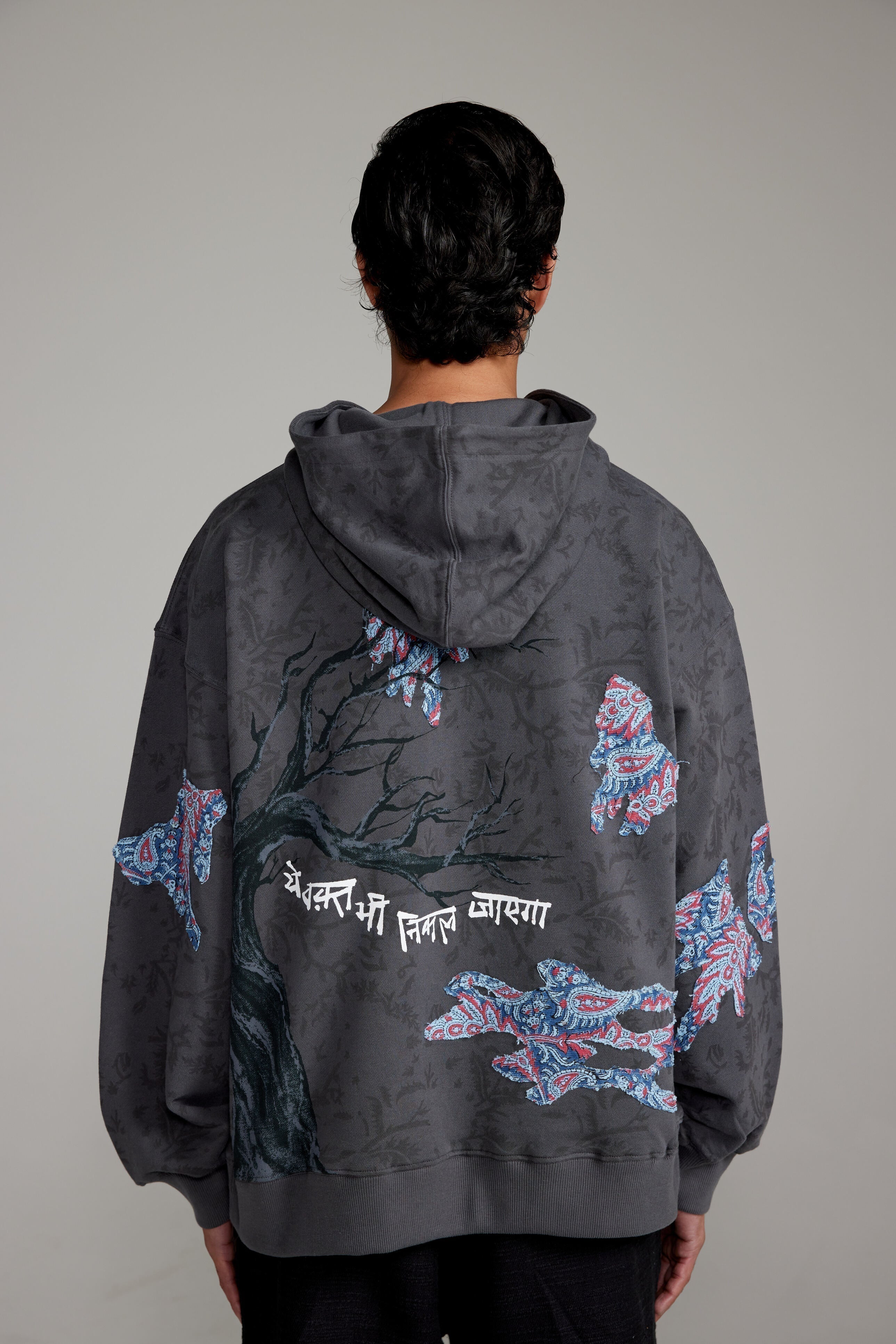 “Persistence of Time” Block Print-Hoodie