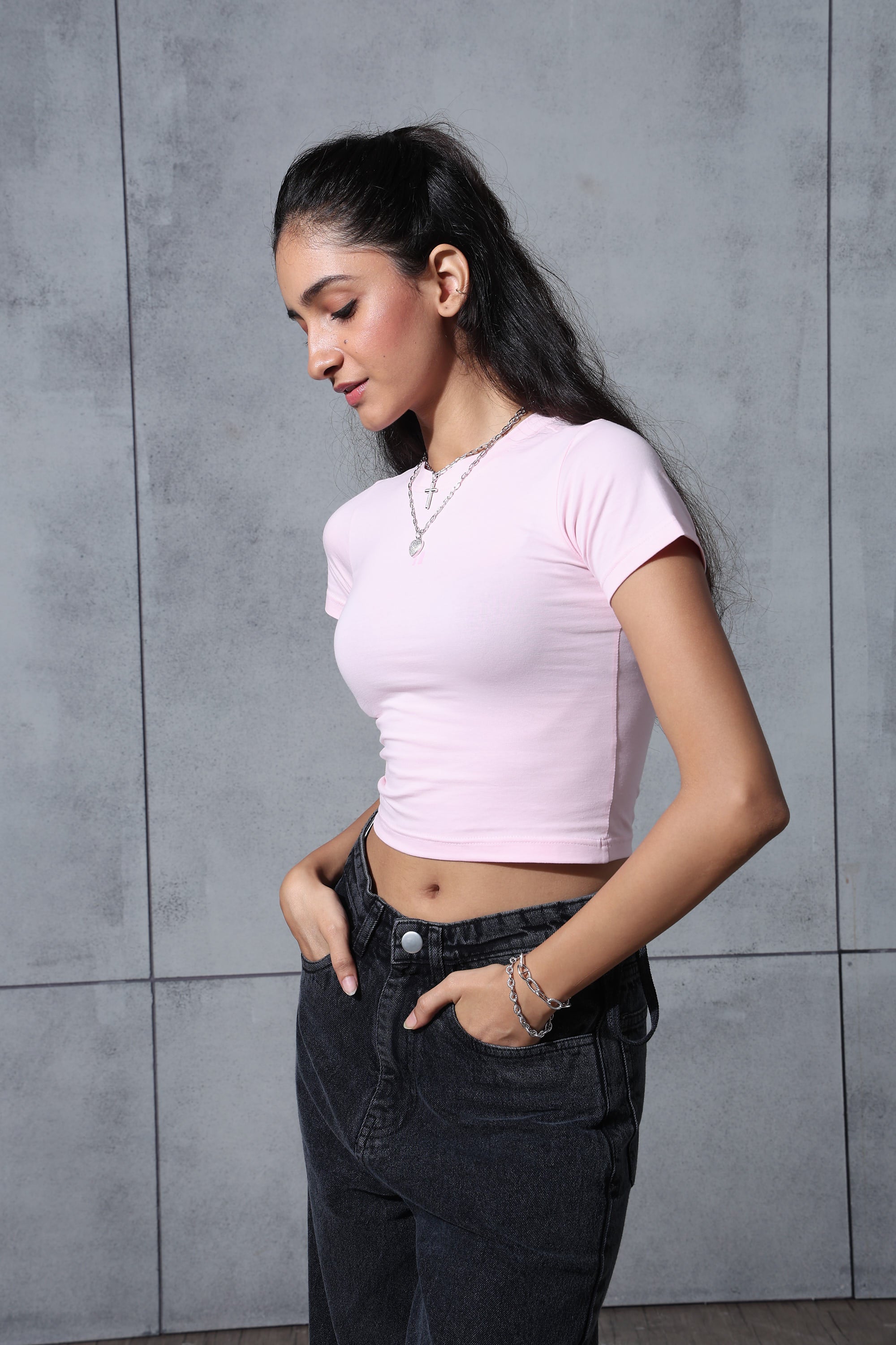 Baby Tee Light Pink & Mint Green - Pack Of 2