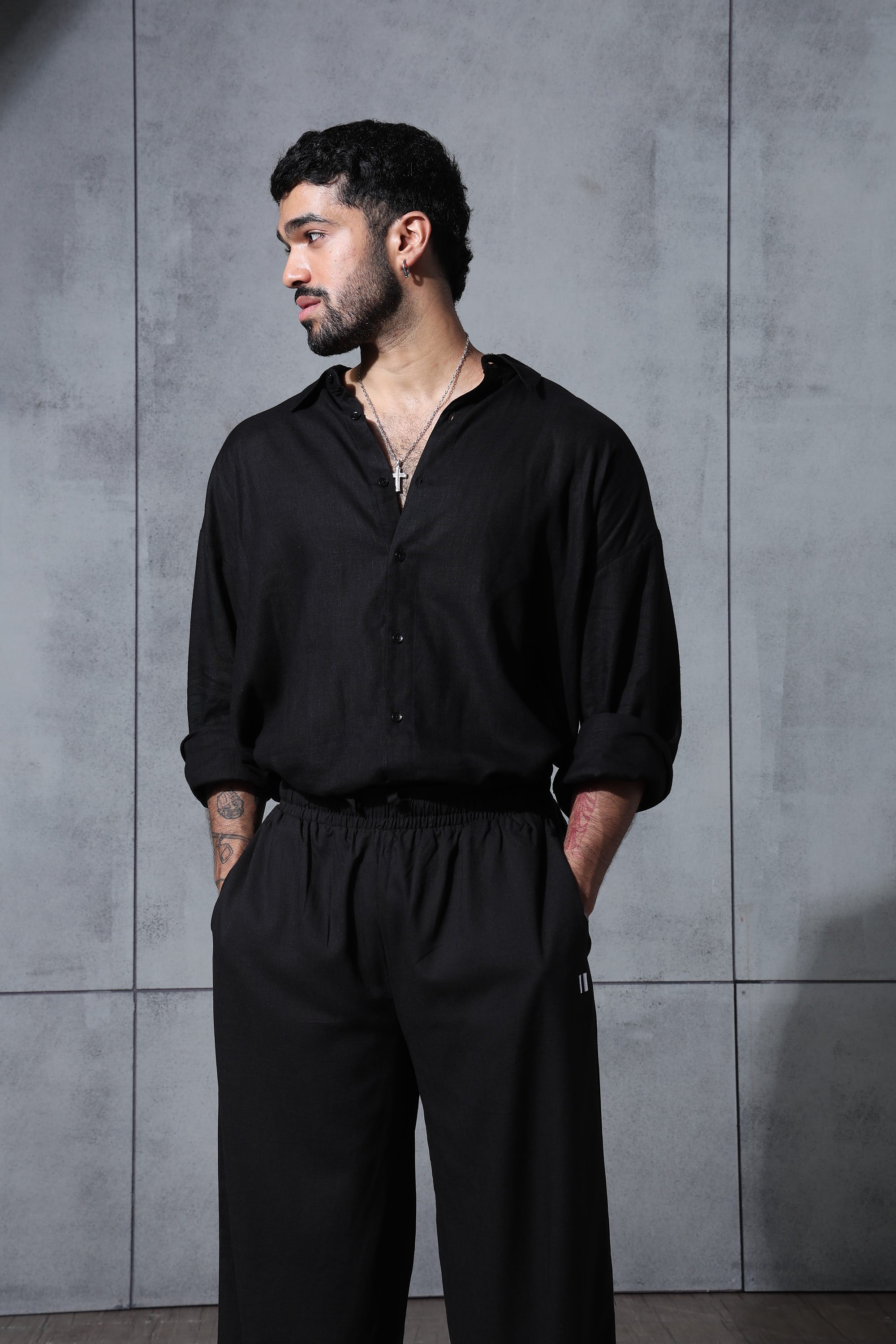 Black Linen Shirt