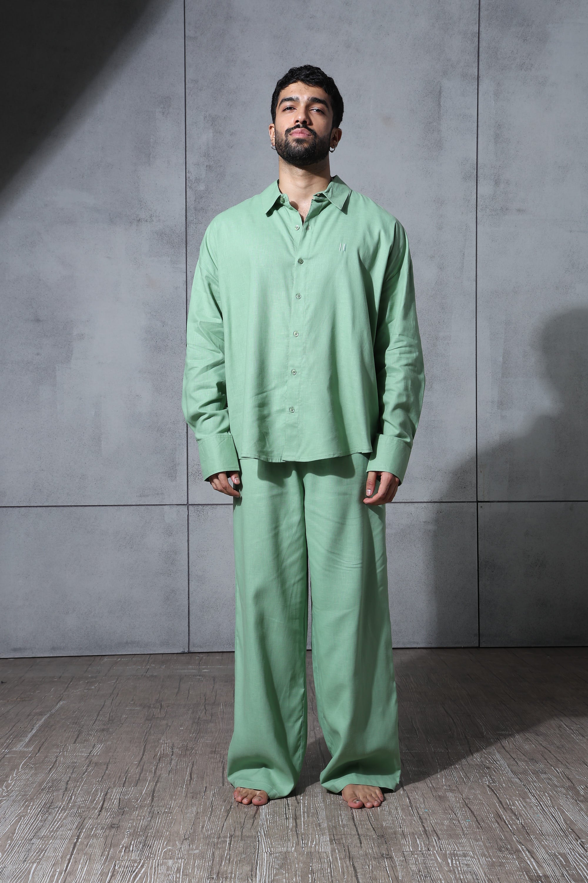 Matcha Mist Linen Co-Ord Set