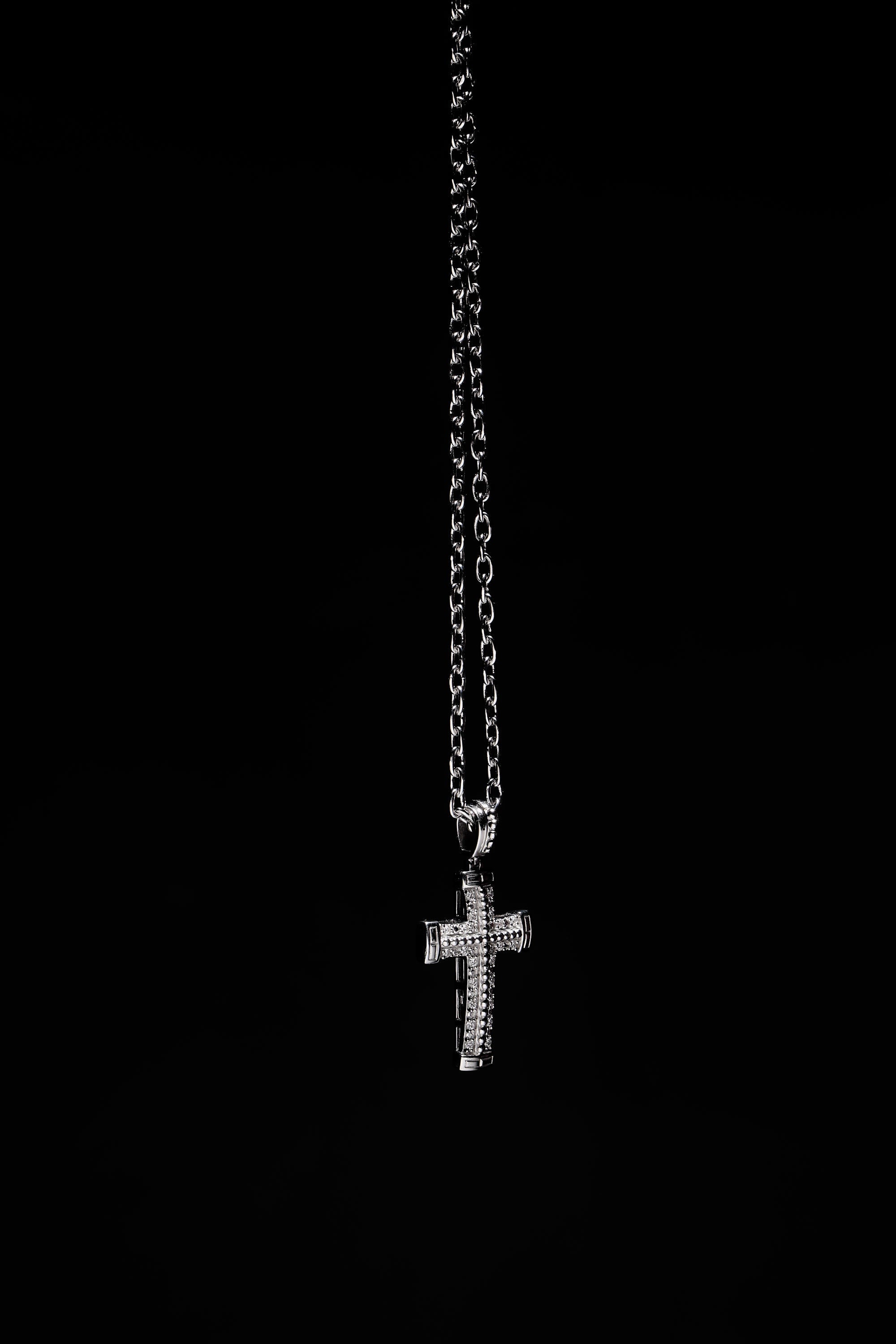 Lab-Grown Diamond Cross Pendant