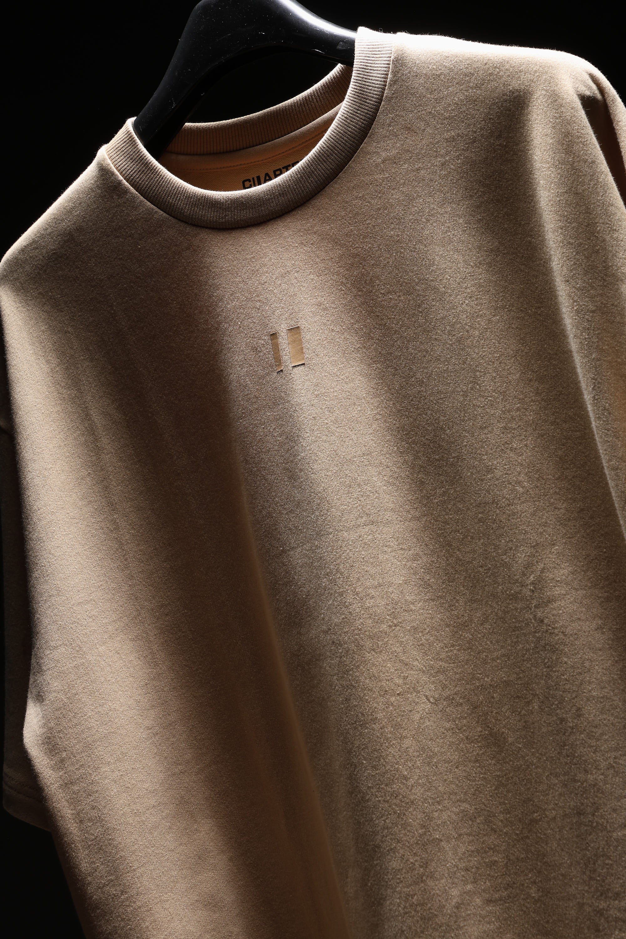 Basic Beige Solid Tshirt