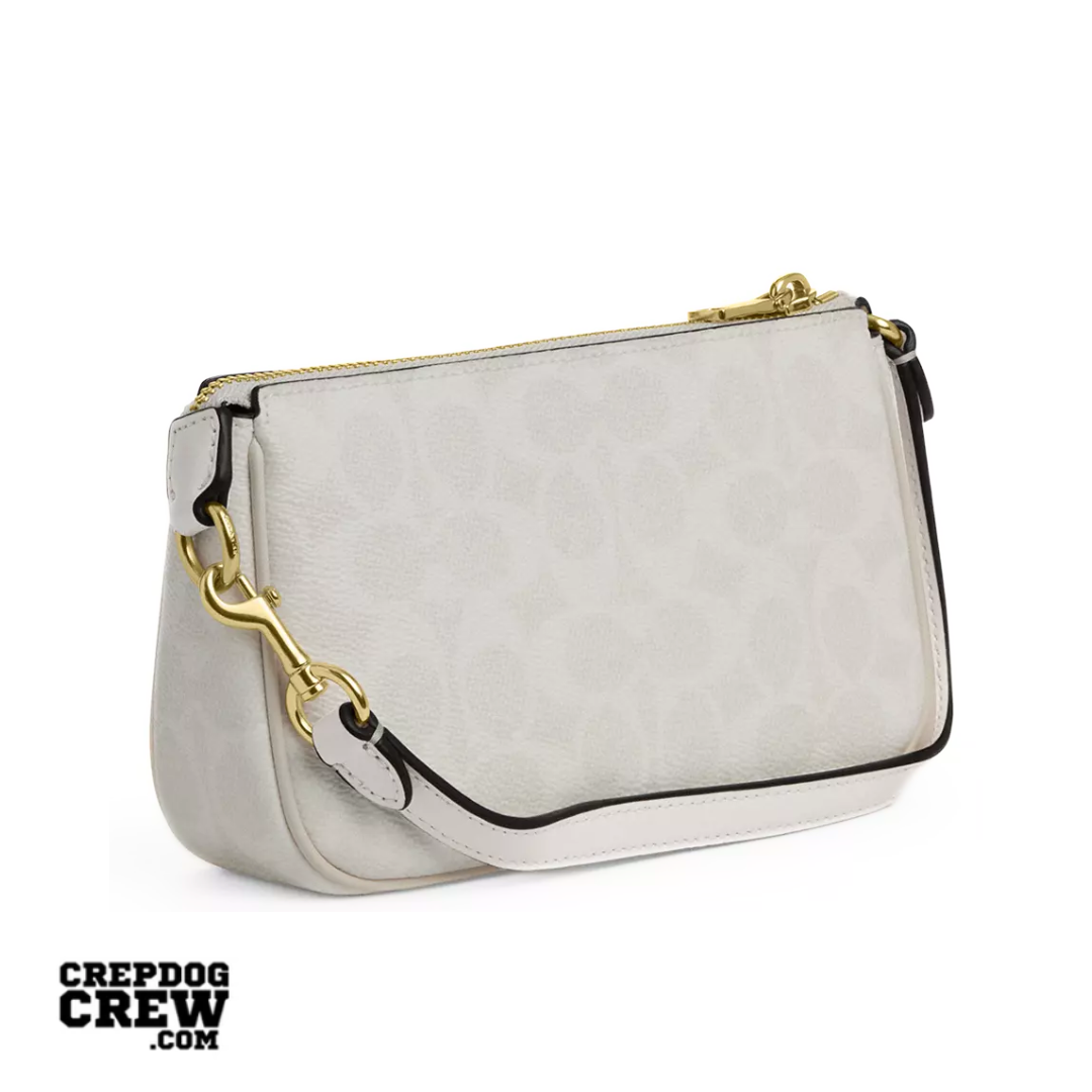 COACH Nolita 19 In Signature Canvas Gold White Chalk