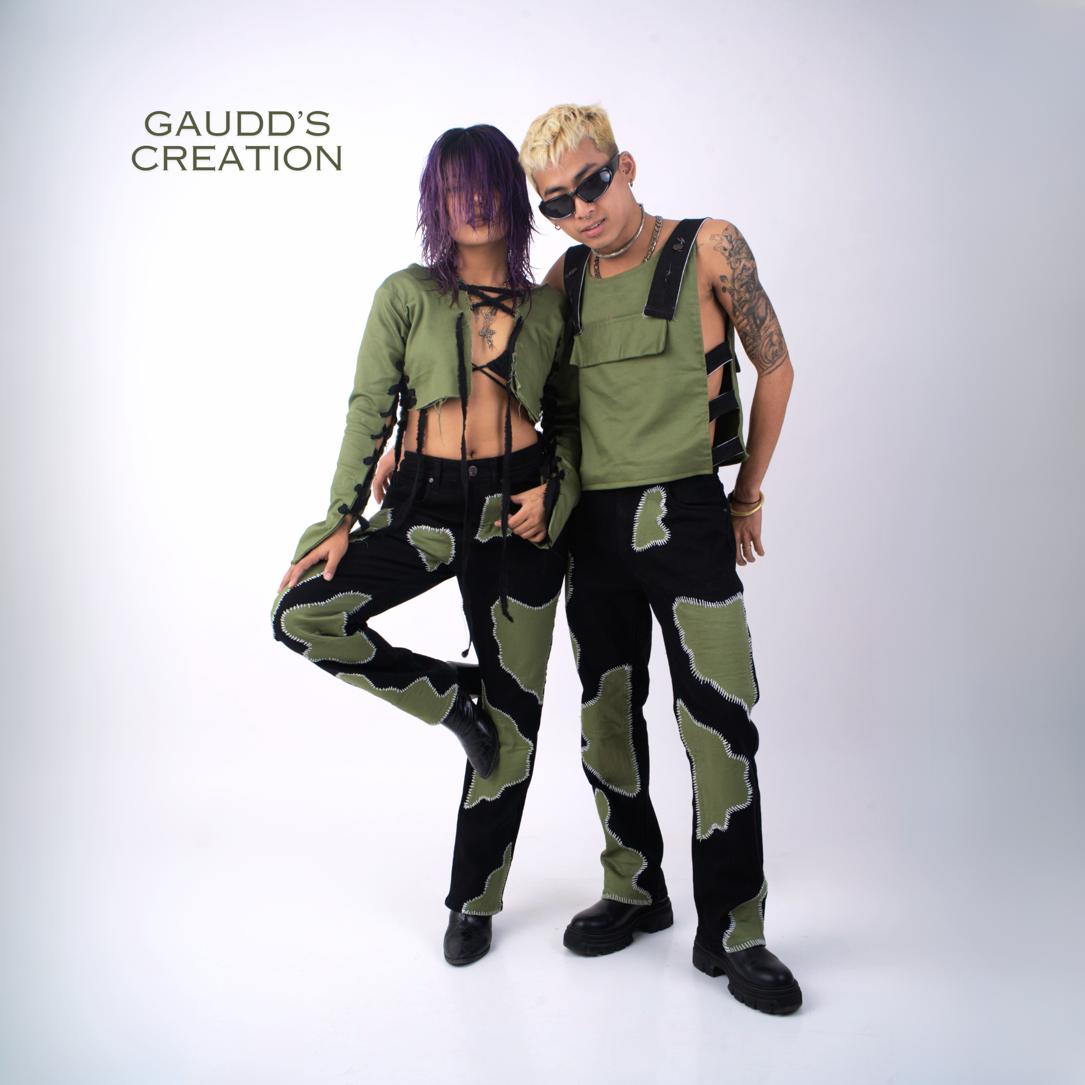 SlimyBaby Hand Patchworked Denim