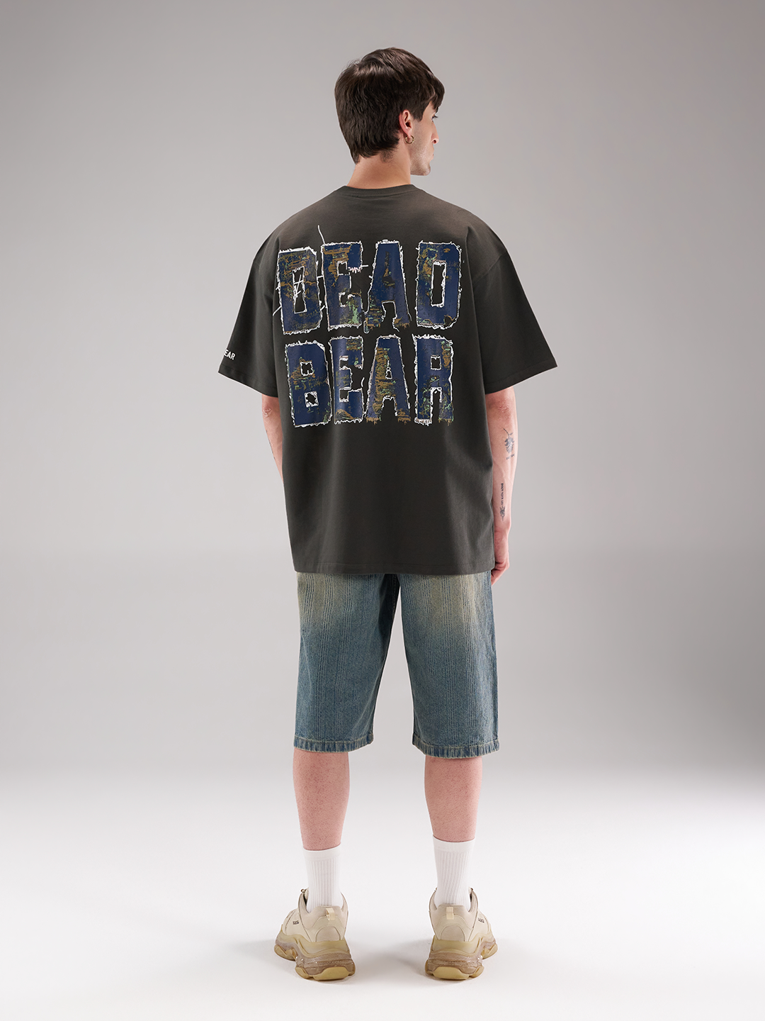 Fake Denim Tee Grey