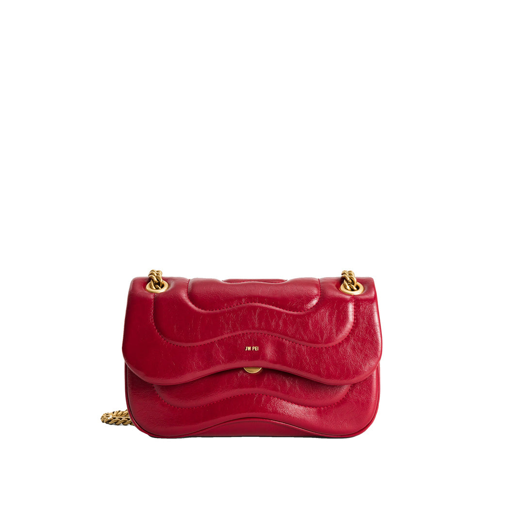 JW PEI Tina Quilted Chain Crossbody - Claret