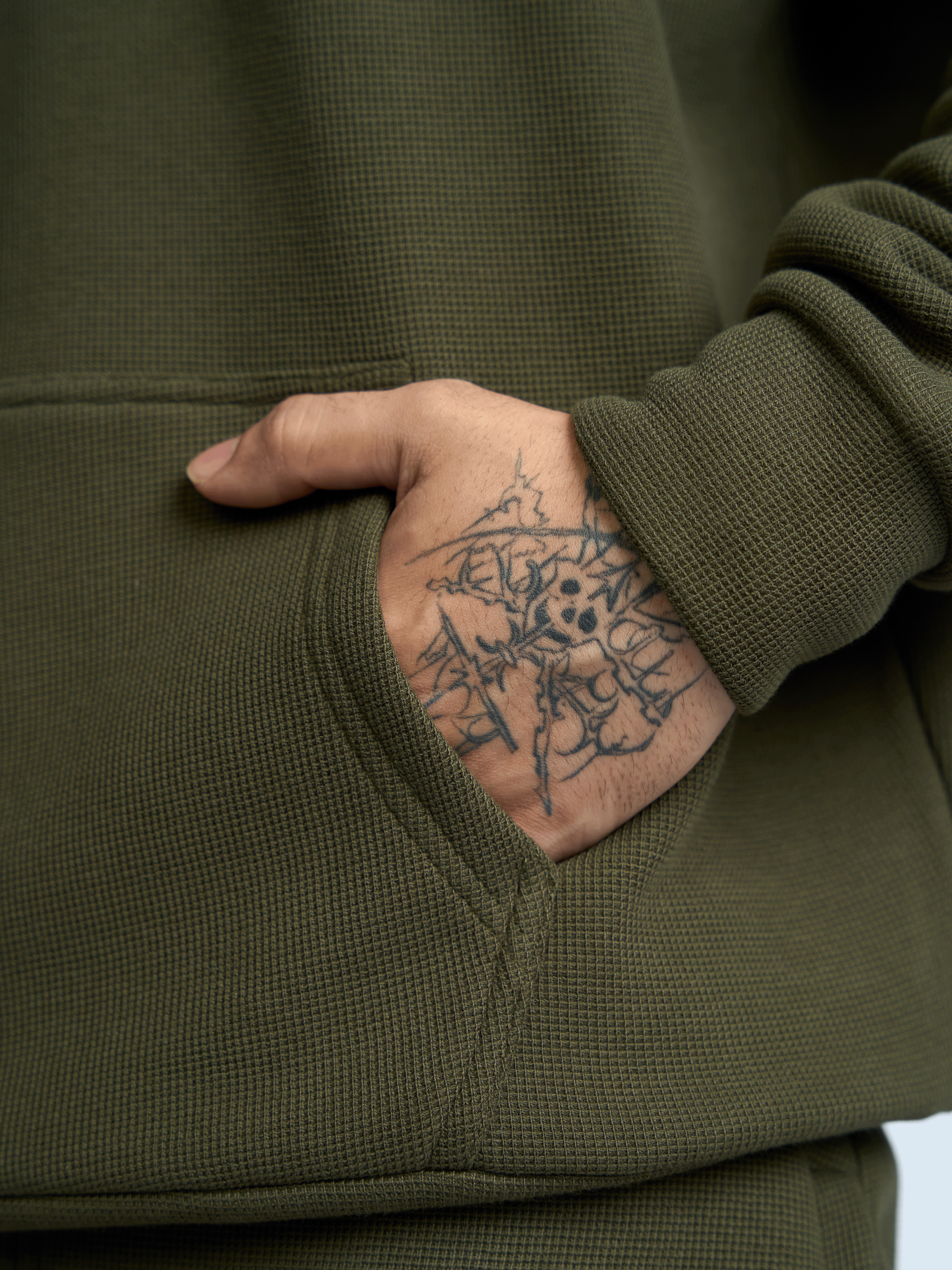Co-ord Hoodie Olive
