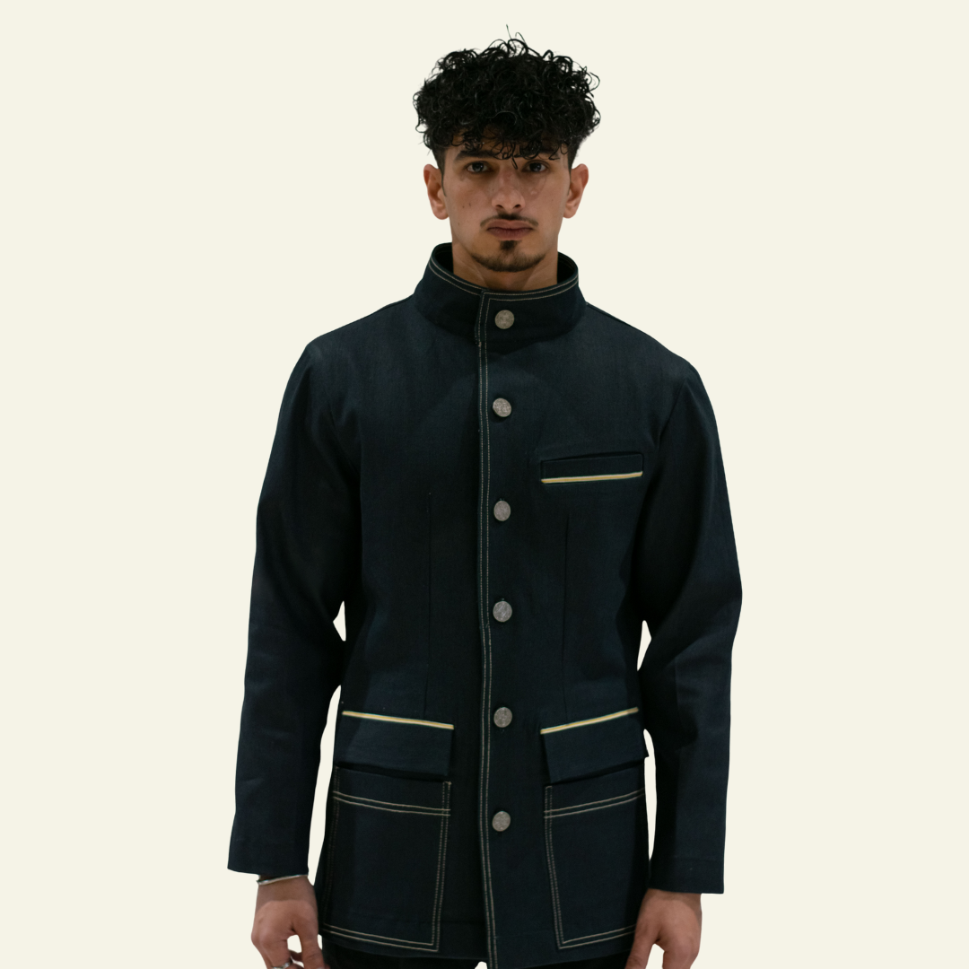 Men’s Dark Selvedge Blazer - Youth Rebellion