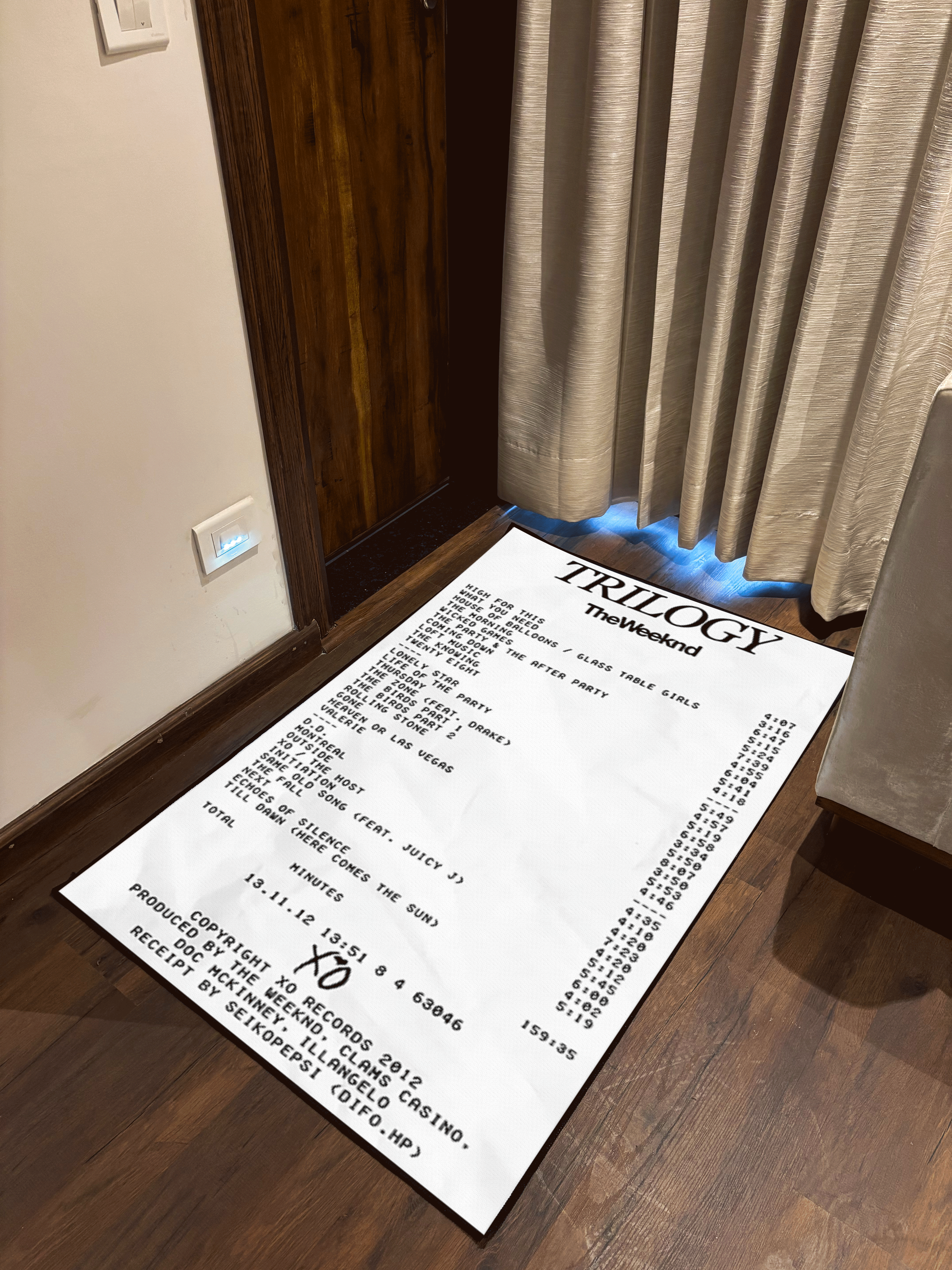 Trilogy Star Boy receipt Washable Custom Rug
