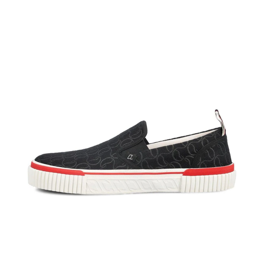 CHRISTIAN LOUBOUTIN PEDRO BOAT FLAT BLACK